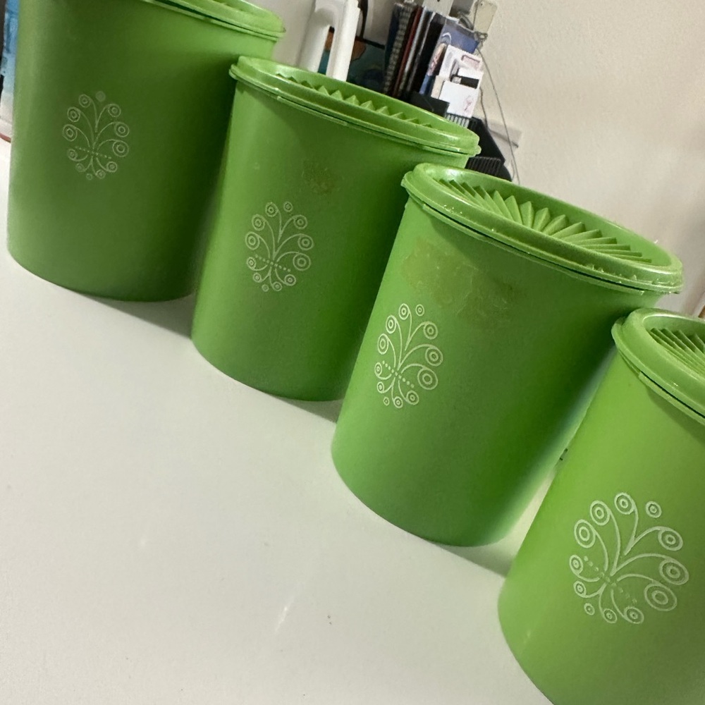 Tupperware Green Storage Containers - Picture 2 of 4